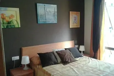 Cama o camas de una habitación en Apartamento Mayor