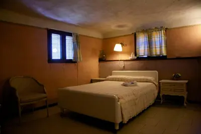 Cama o camas de una habitación en Casa Campo, Casa Rural entre Jaca y Ansó