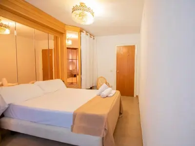 Cama o camas de una habitación en Apartamentos Jaca Ciudadela 3000