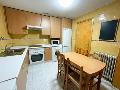Una cocina o zona de cocina en Apartamentos Jaca Ciudadela 3000