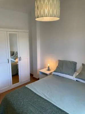 Cama o camas de una habitación en Casa rural con encanto en Hecho