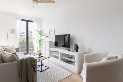 Una televisión o centro de entretenimiento en Apartamento La Nuez by Clabao