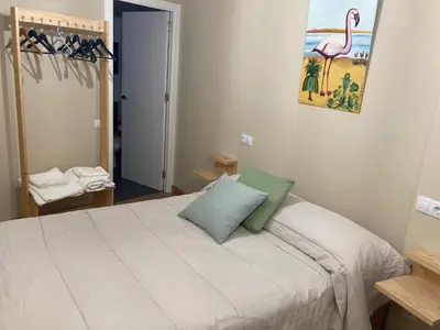 Cama o camas de una habitación en La casa del aguador en Alfaro, Senda Viva y Rutas BTT