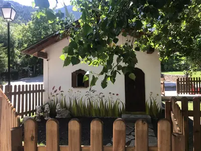 Jardín al aire libre en Camping Aneto
