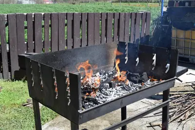Barbacoa disponible para clientes en the country house