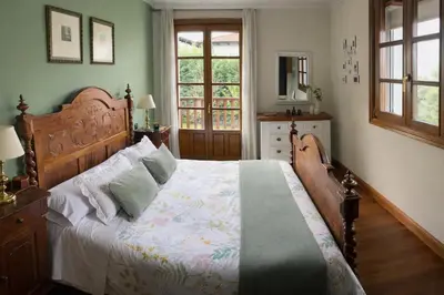 Cama o camas de una habitación en Casa Rural Galain