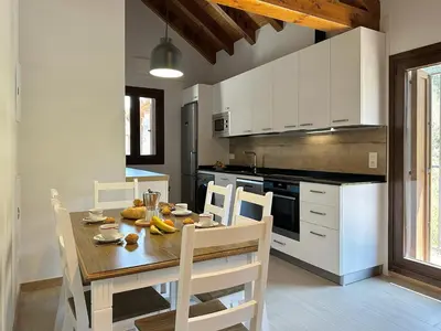 Una cocina o zona de cocina en Apartamento Rural AINARIAK-Aizpea