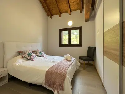 Cama o camas de una habitación en Apartamento Rural AINARIAK-Aizpea