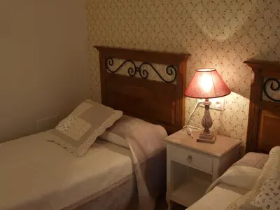 Cama o camas de una habitación en Apartamentos Casa Gallan