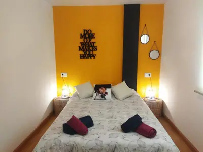 Cama o camas de una habitación en La casica de Sabi