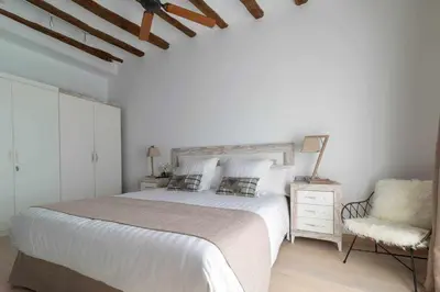 Cama o camas de una habitación en Casa de ensueño en Almatret