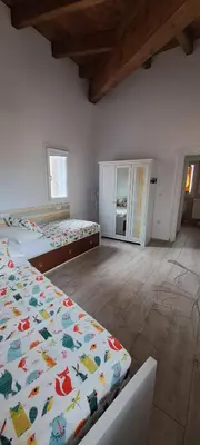 Cama o camas de una habitación en Apartamento Soniando en Guara