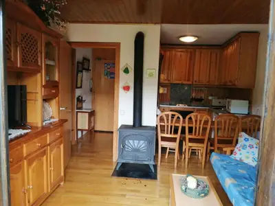 Una cocina o zona de cocina en Ambiente cálido y acogedor -Rincón rústico - Falcó 17
