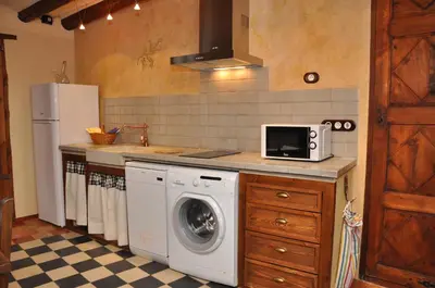 Una cocina o zona de cocina en Apartamentos Turismo Rural Casa Purroy