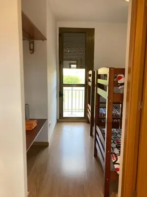 Cama o camas de una habitación en Albergue Valmadrid