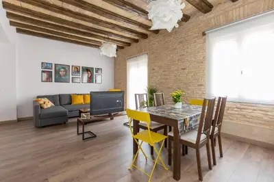 Zona de estar de SB1 - 2 Bedroom apartment in Historic Center