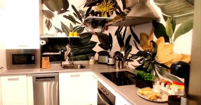 Una cocina o zona de cocina en JARAUTARESORT