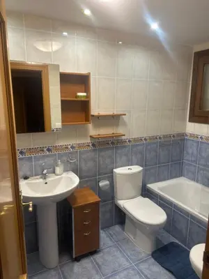Un baño de BIESCAS Todas las comodidades y más GAS, GARAJE , TRASTERO, CENTRO, WIFI,