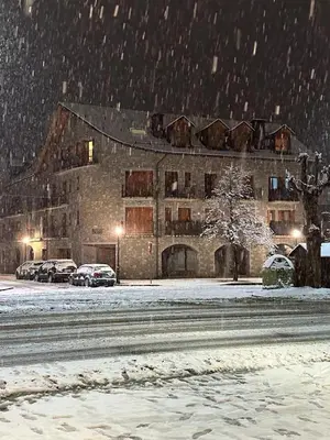 Apartamentos Nogueret en invierno
