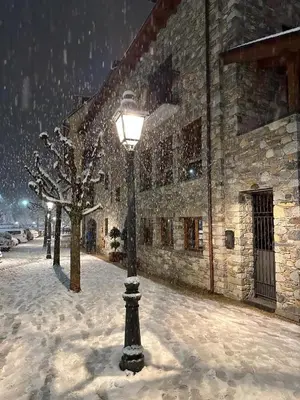 Apartamentos Nogueret en invierno
