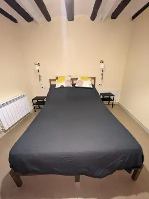 Cama o camas de una habitación en Apartamentos Rurales CR Mazaleón