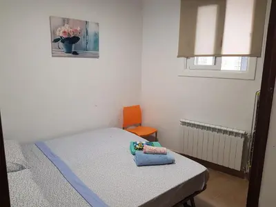 Cama o camas de una habitación en Fantàstic Pis a Oliana Alt Urgell Lleida Wifi