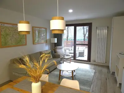 Zona de estar de Apartamento Milla de Oro Benasque