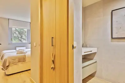 Cama o camas de una habitación en Luderna - Apartamento Saumet A7 Margalida