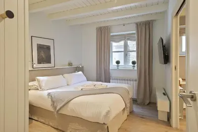 Cama o camas de una habitación en Luderna - Apartamento con terraza Orri A8