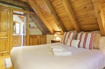 Cama o camas de una habitación en Luderna - Dúplex con terraza Esclòps