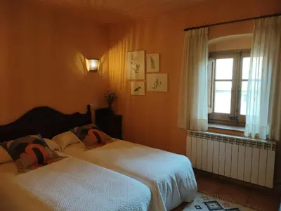 Cama o camas de una habitación en Casa Serra de Dalt