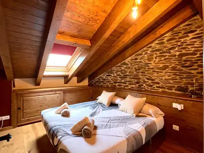 Cama o camas de una habitación en Casa L'Isard - Vall de Cardós - L'Amfitriona