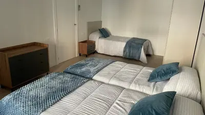 Cama o camas de una habitación en Txoko Loft Moncayo