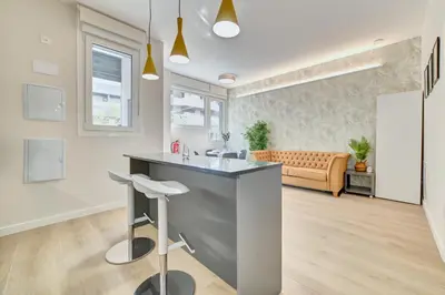 Una cocina o zona de cocina en Apartamento Pamplona Prime by Clabao