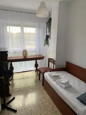 Cama o camas de una habitación en Apartamento Con Vistas Al Pilar con Aparcamiento privado