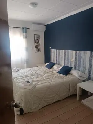 Cama o camas de una habitación en Fonda Aparicio
