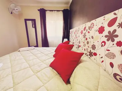 Cama o camas de una habitación en Fonda Aparicio