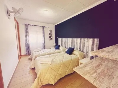 Cama o camas de una habitación en Fonda Aparicio