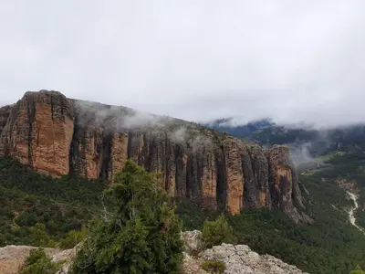Paisaje cerca de este chalet de montaña