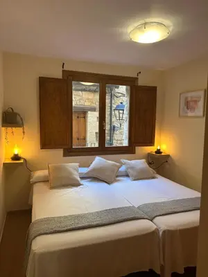 Cama o camas de una habitación en Apartamento La Fonteta