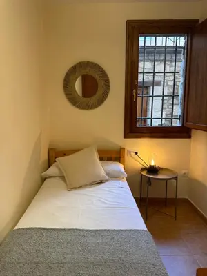 Cama o camas de una habitación en Apartamento La Fonteta