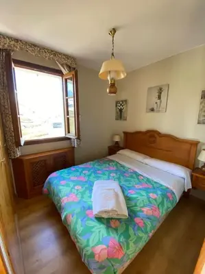 Cama o camas de una habitación en Apartamento con vistas a pistas, en Formigal.