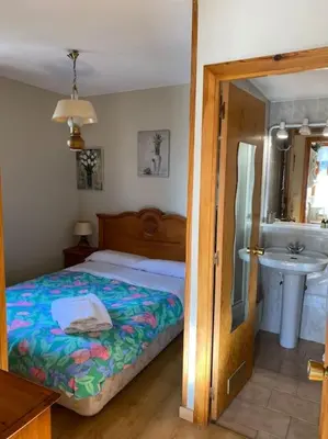 Cama o camas de una habitación en Apartamento con vistas a pistas, en Formigal.
