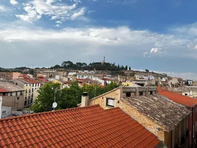 Vista general de Tudela o vista desde el apartamento