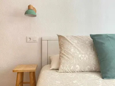Cama o camas de una habitación en Apartamento Catedral
