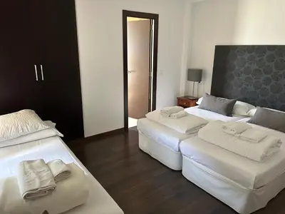 Cama o camas de una habitación en Hotel-Restaurante Badain