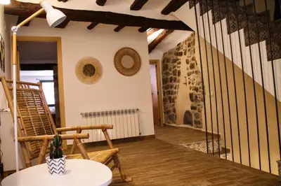 Zona de estar de La Casa del Castell - Encanto rural junto al Parque Natural de els Ports