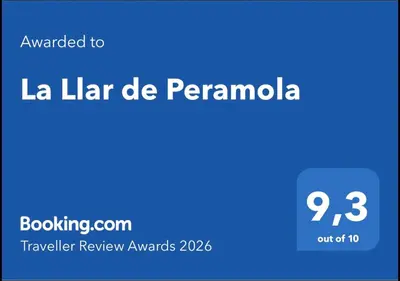 Certificado, premio, señal o documento que está expuesto en La Llar de Peramola