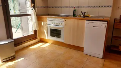 Una cocina o zona de cocina en Apartamentos Castiello de Jaca 3000