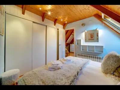 Cama o camas de una habitación en AGLA de Alma de Nieve
